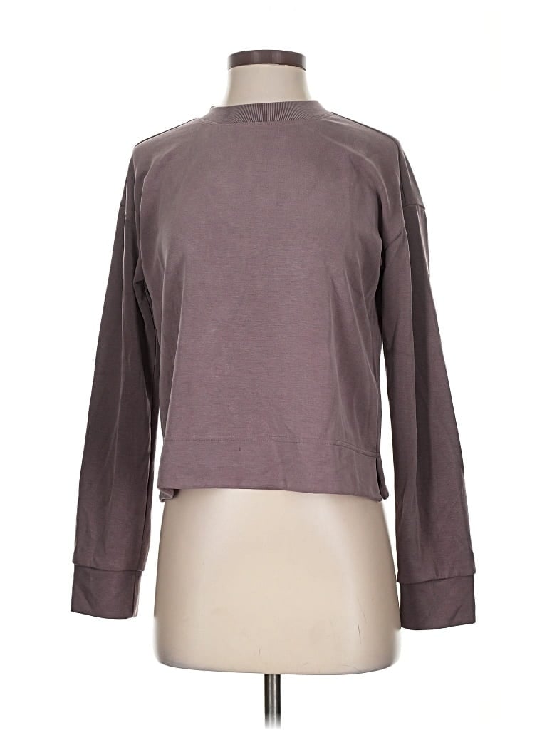 Pre-owned Athleta Sweatshirt In Gray