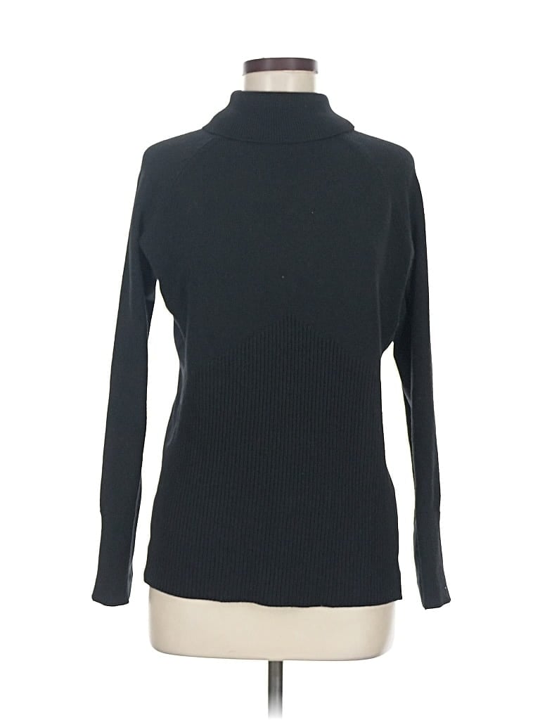 Pre-owned Athleta Turtleneck Sweater In Black