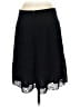 Ann Taylor 100% Polyester Solid Black Casual Skirt Size 2 - photo 2