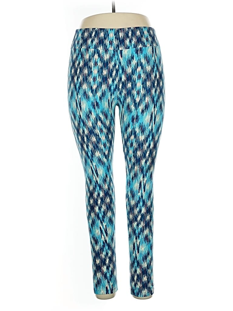 Pre-owned Lularoe Active Pants In Blue