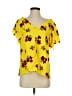A.L.C. 100% Silk Yellow Short Sleeve Silk Top Size 0 - photo 1