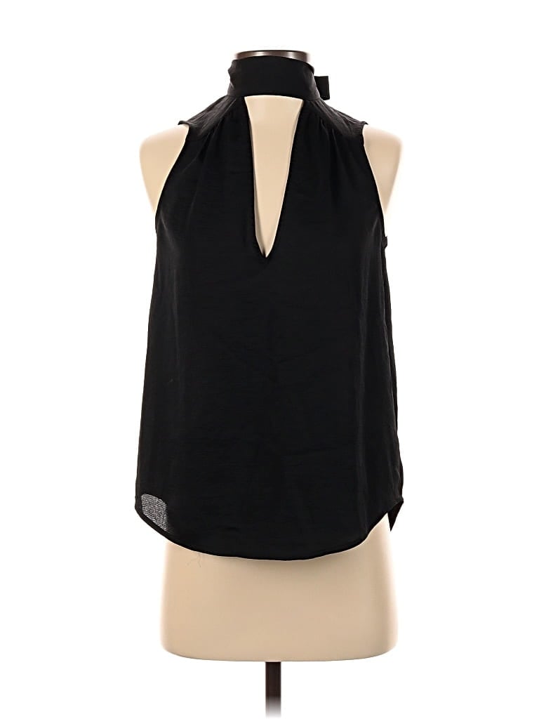 Pre-owned Express Sleeveless Blouse In Black
