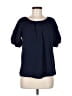 Adrienne Vittadini Blue Short Sleeve Blouse Size M - photo 1