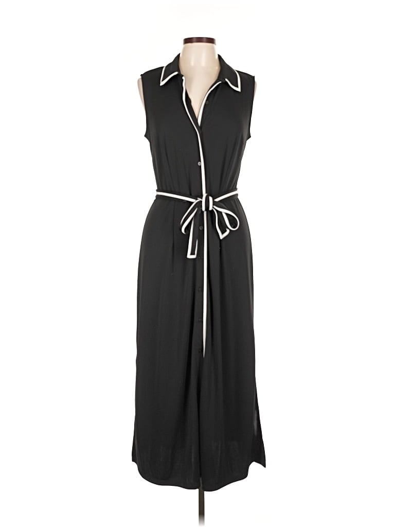 Pre-owned Talbots Casual Dress In Black