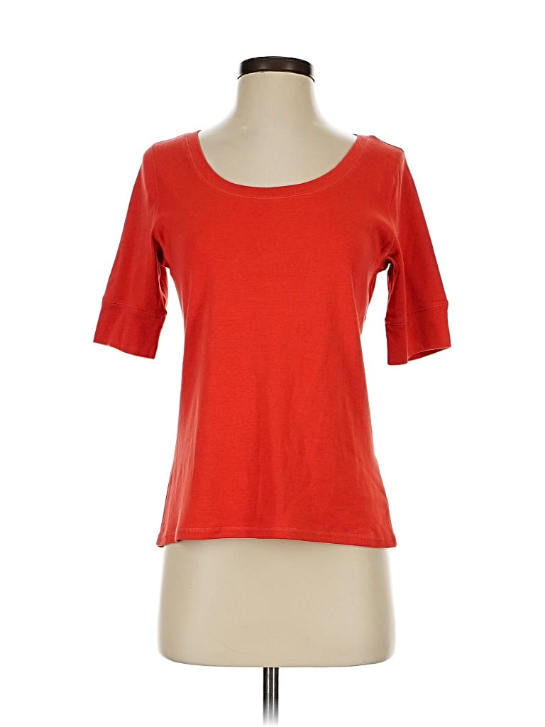 Pre-owned Jjill Short Sleeve T-shirt In Red