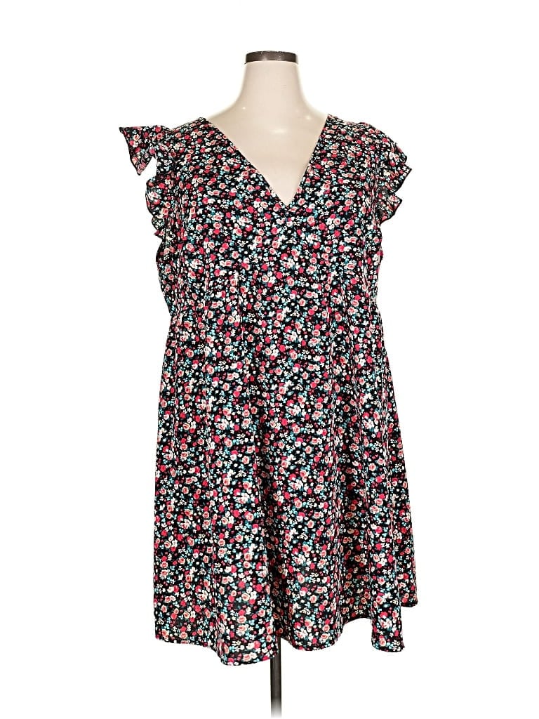 Pre-owned Shein Curve Casual Dress In Black