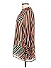 CAbi 100% Polyester Stripes Orange Long Sleeve Blouse Size L - photo 5