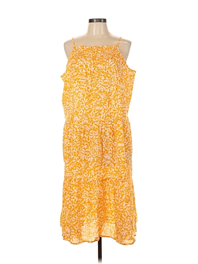 J.crew Factory Store Casual Dress In Yellow