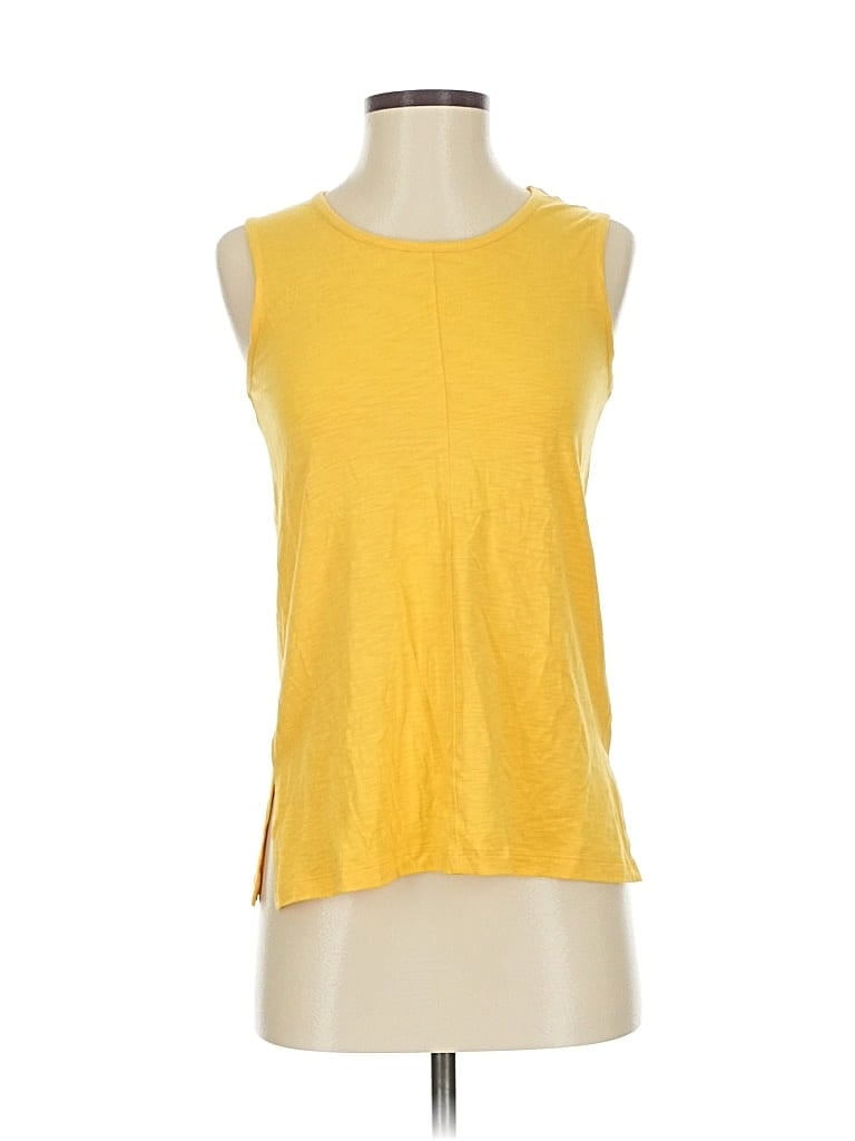 Pre-owned Sigrid Olsen Sleeveless T-shirt In Yellow