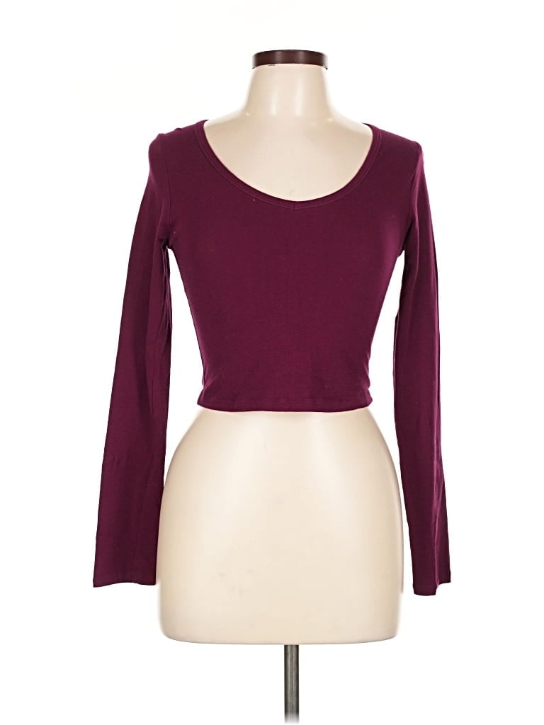 Pre-owned Bozzolo 3/4 Sleeve T-shirt In Burgundy