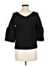 Ann Taylor Black 3/4 Sleeve Top Size M - photo 2