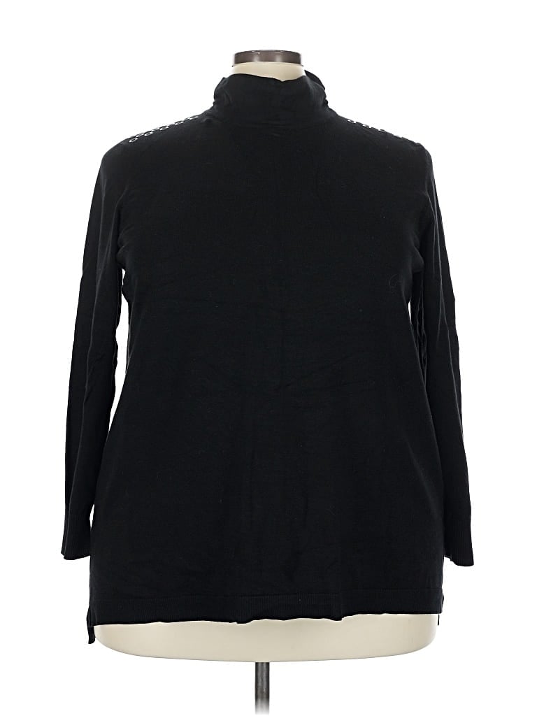 Pre-owned Joseph A Turtleneck Sweater In Black