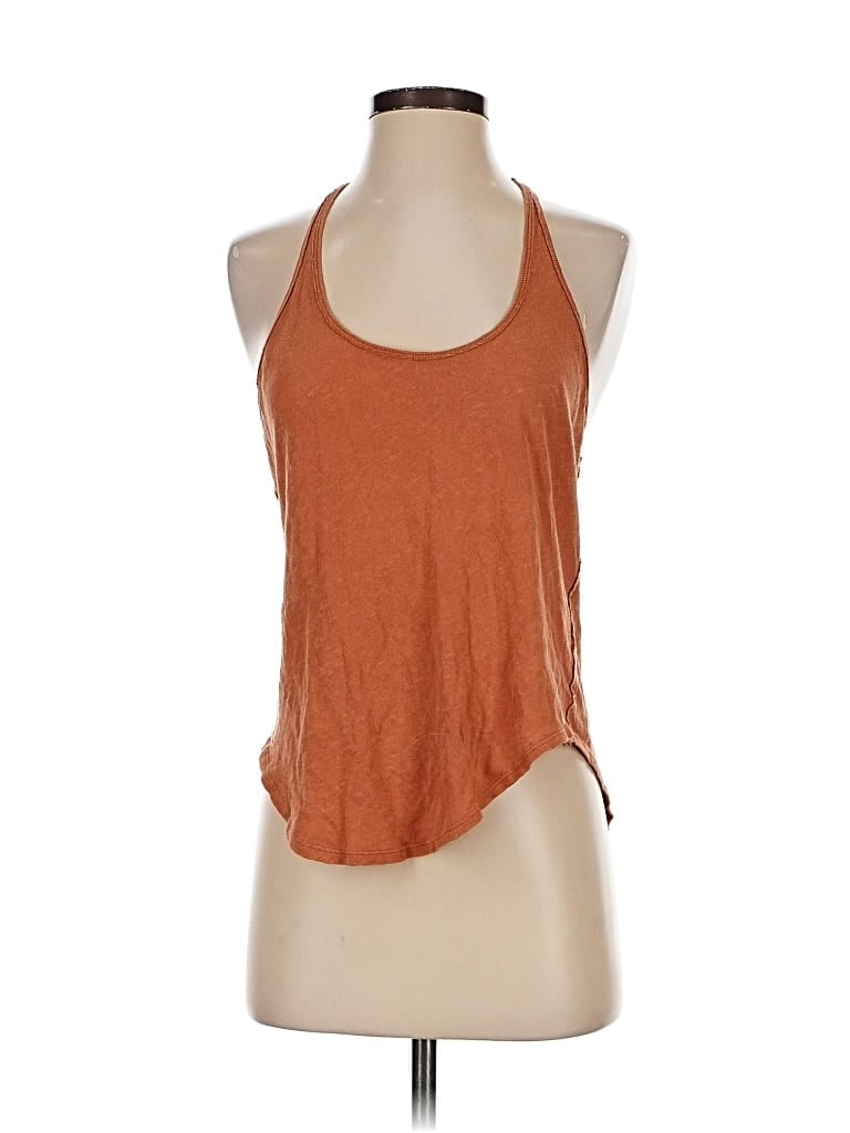 Pre-owned We The Free Tank Top Brown Halter Neckline Tops