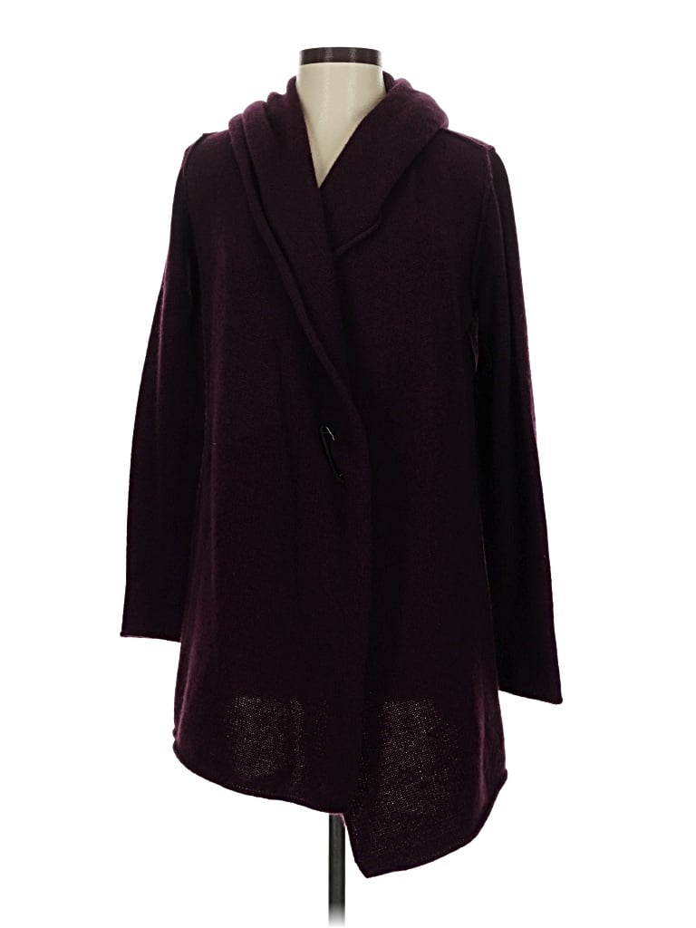 Pre-owned Vince Cardigan Sweater In Burgundy