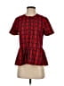 Madewell 100% Viscose Red Short Sleeve Blouse Size XS - photo 1