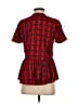 Madewell 100% Viscose Red Short Sleeve Blouse Size XS - photo 2