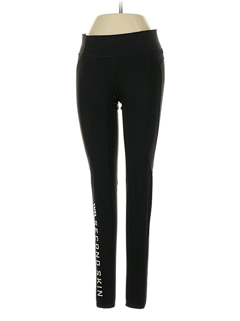 Pre-owned Second Skin Active Pants In Black