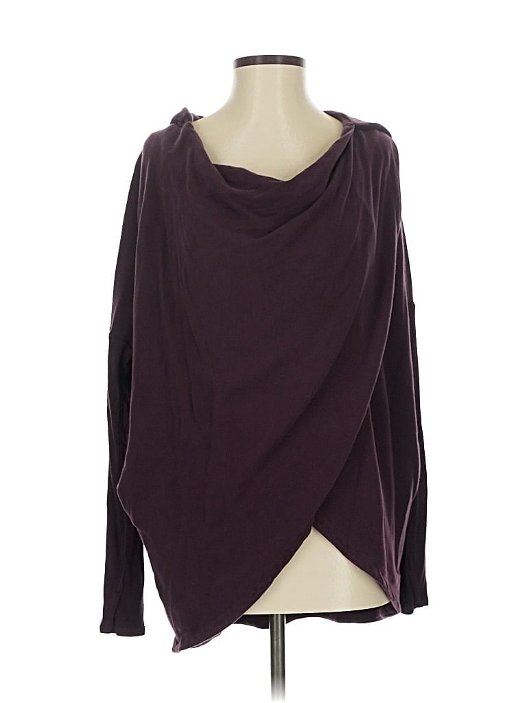 Pre-owned Athleta Cardigan Sweater In Purple