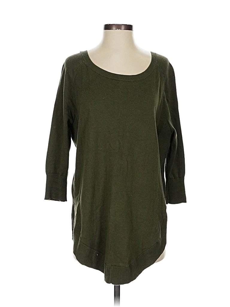 Pre-owned Express Pullover Sweater In Green