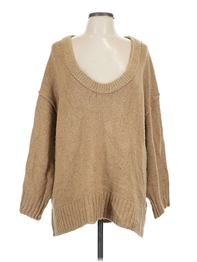Pre-owned Free People Pullover Sweater In Brown