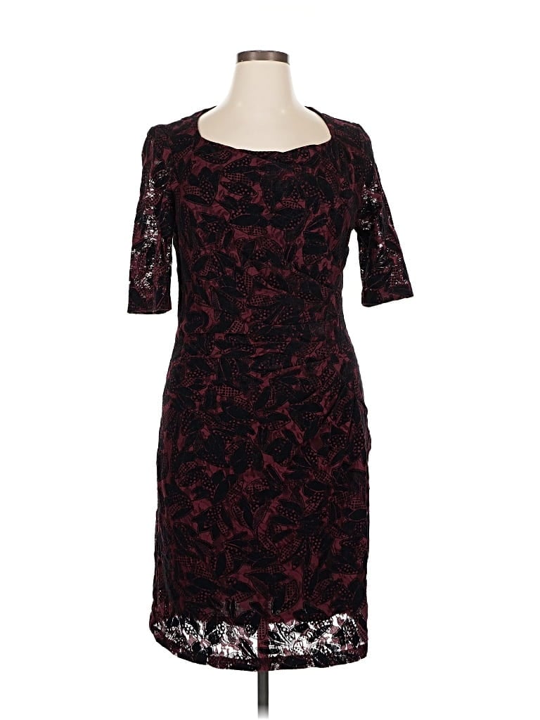 Pre-owned Maeve Cocktail Dress In Burgundy