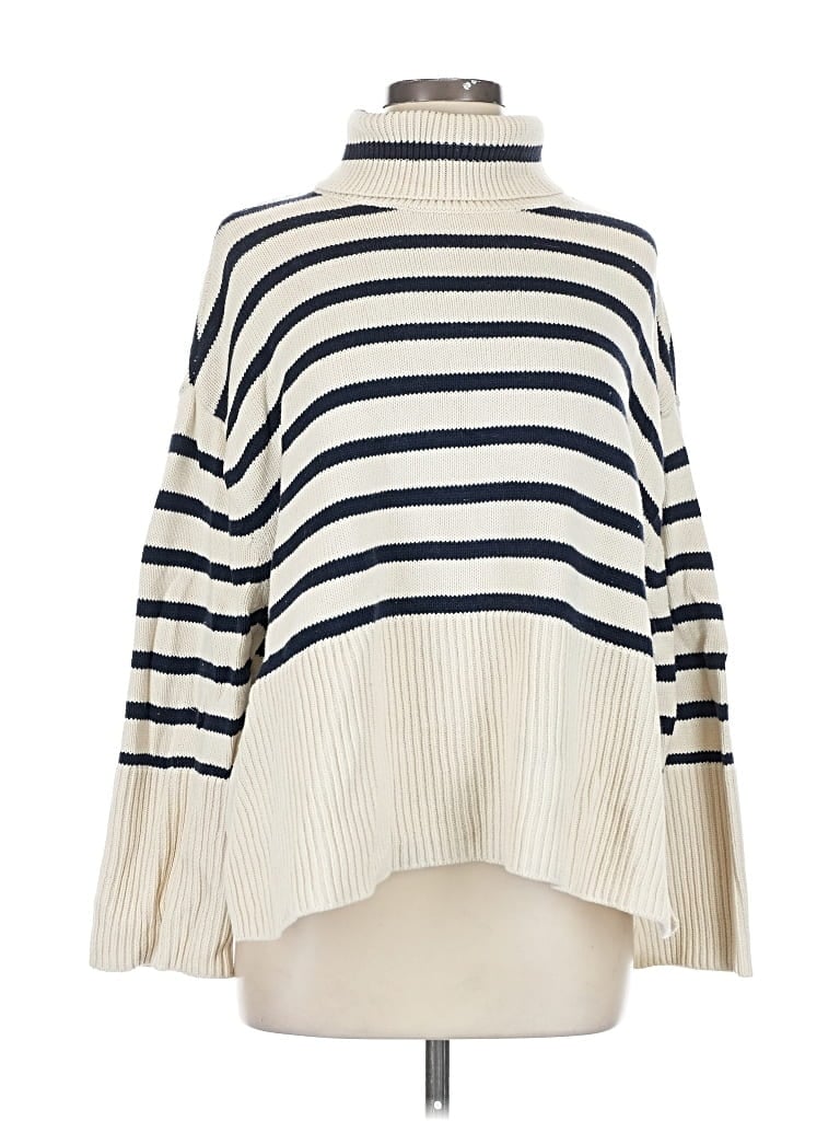 Pre-owned Gap Turtleneck Sweater In White
