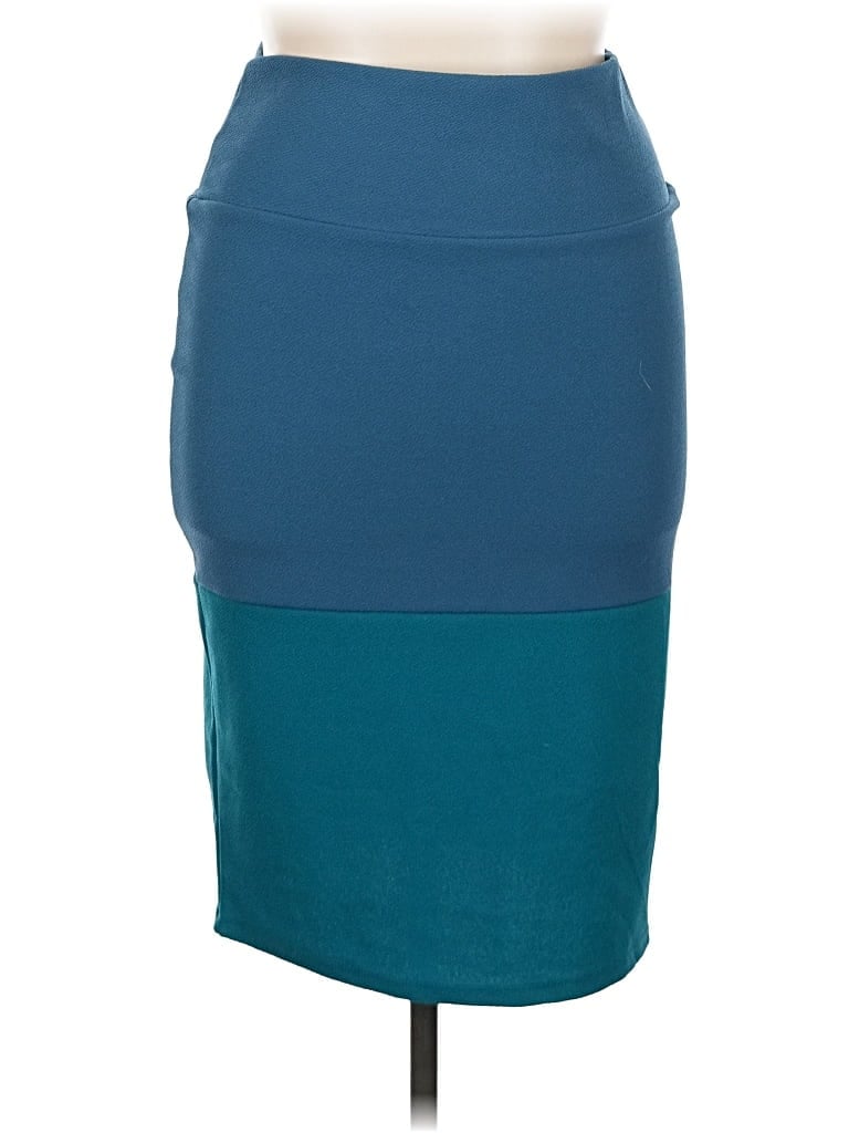 Pre-owned Lularoe Casual Skirt In Blue