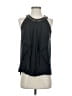 BCBGMAXAZRIA 100% Silk Black Sleeveless Silk Top Size 2 - photo 1