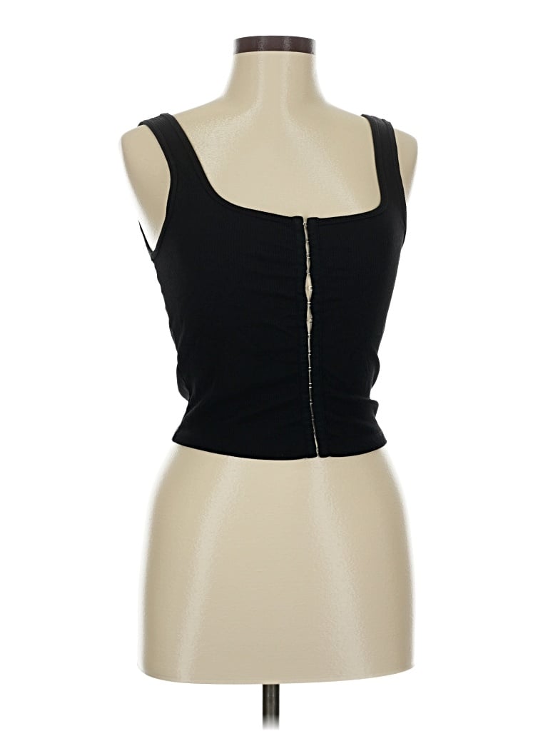 Pre-owned Abercrombie & Fitch Tank Top Black Strapless Neckline Tops