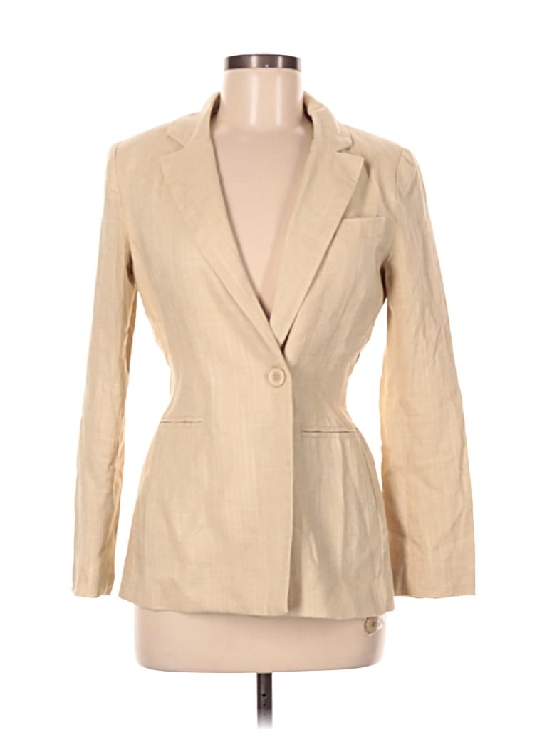Pre-owned Assorted Brands Blazer Jacket In Brown