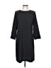 PREMISE 100% Polyester Solid Black Casual Dress Size 10 - photo 1