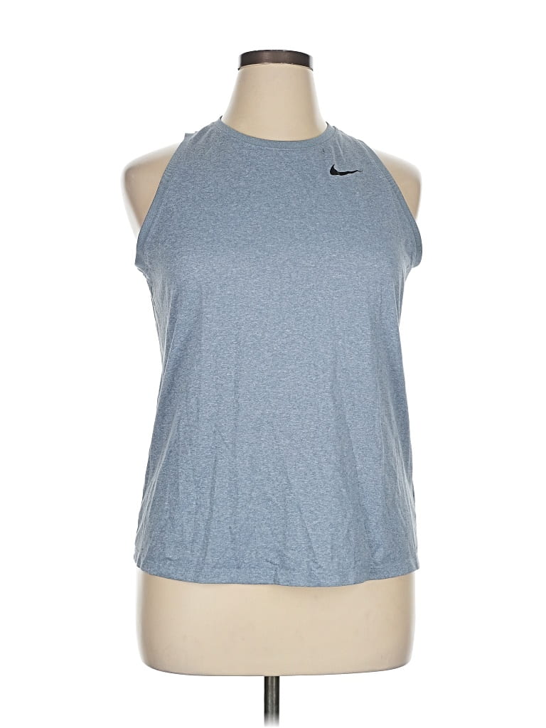 Pre-owned Nike Active Tank Top In Blue