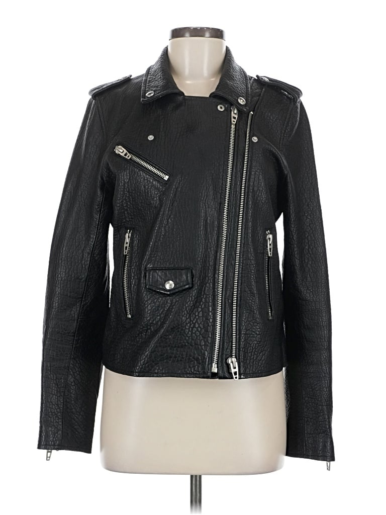 Pre-owned Blanknyc Blank Nyc Leather Jacket In Black