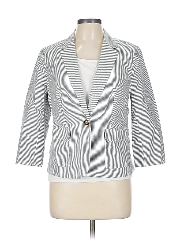Pre-owned Banana Republic Factory Store Blazer Jacket In Gray