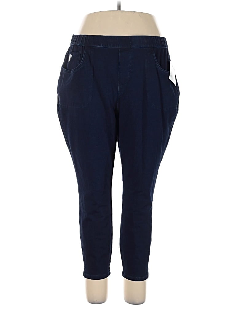 Pre-owned Quacker Factory Casual Pants In Blue