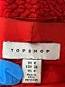 Topshop 100% Polyester Red Faux Fur Jacket Size 4 - photo 6