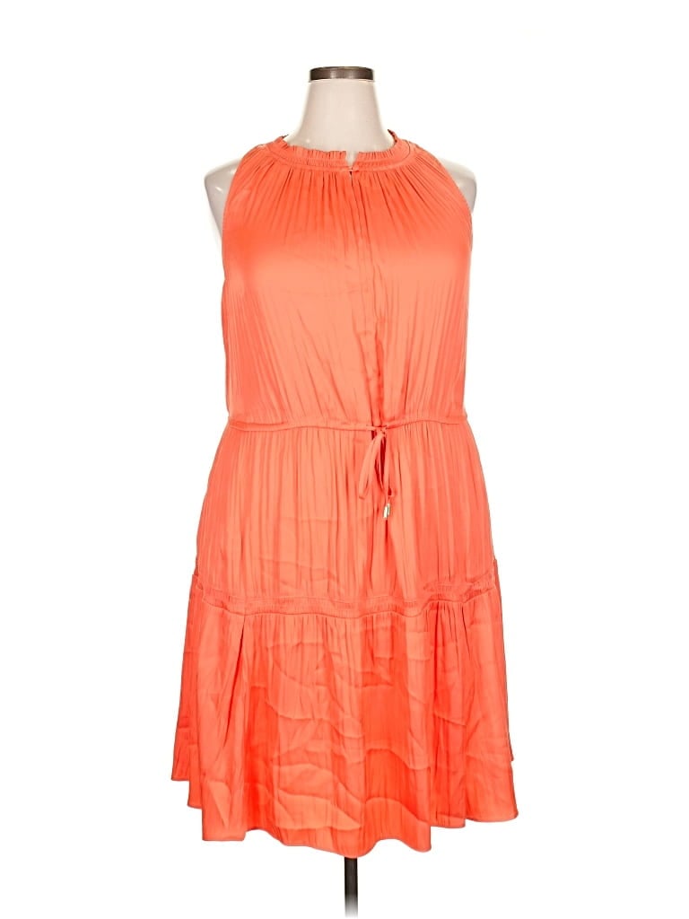 Pre-owned Lane Bryant Casual Dress In Orange