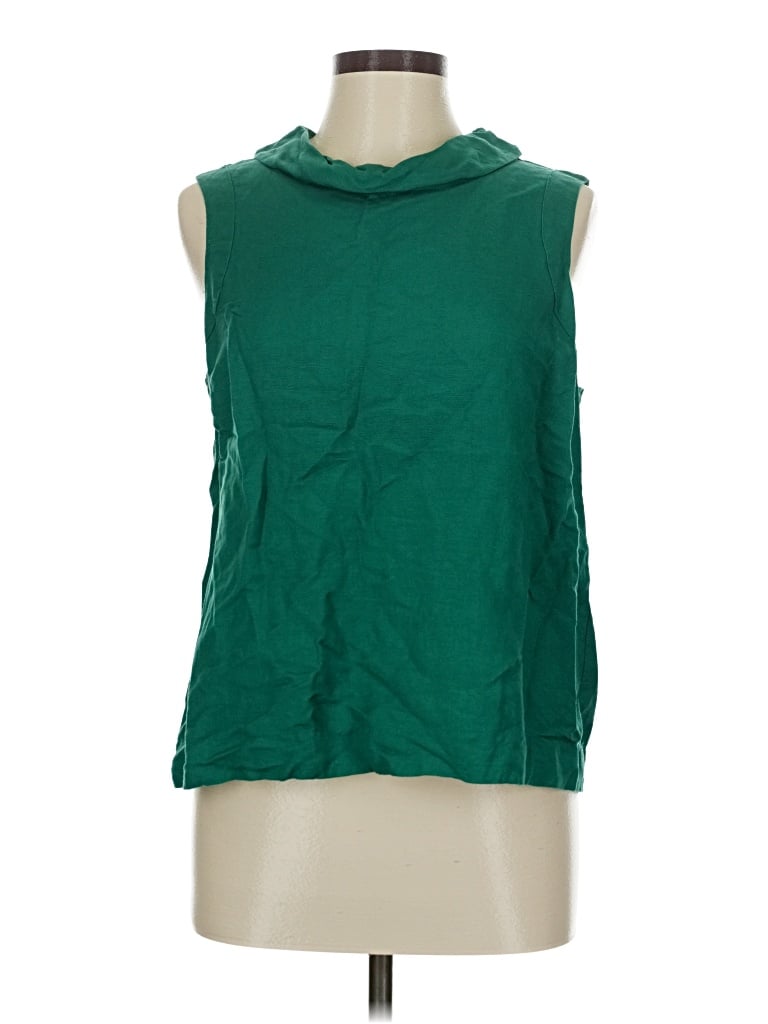 Pre-owned Ann Taylor Factory Sleeveless Blouse In Green