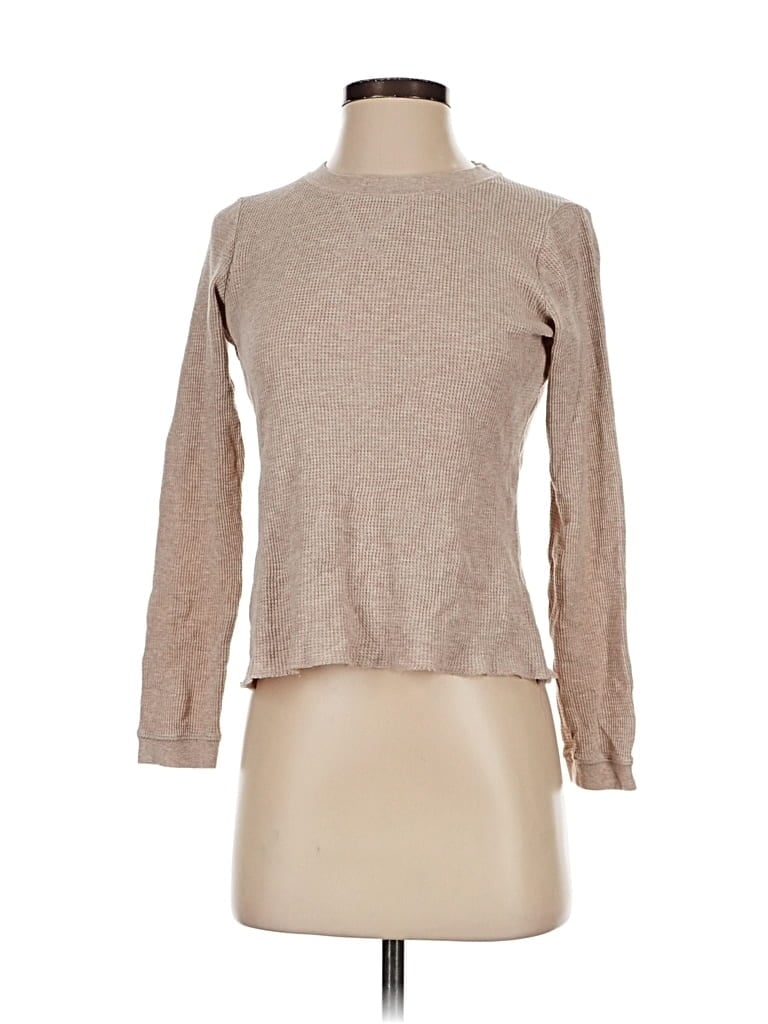 Pre-owned Everlane Long Sleeve T-shirt In Brown