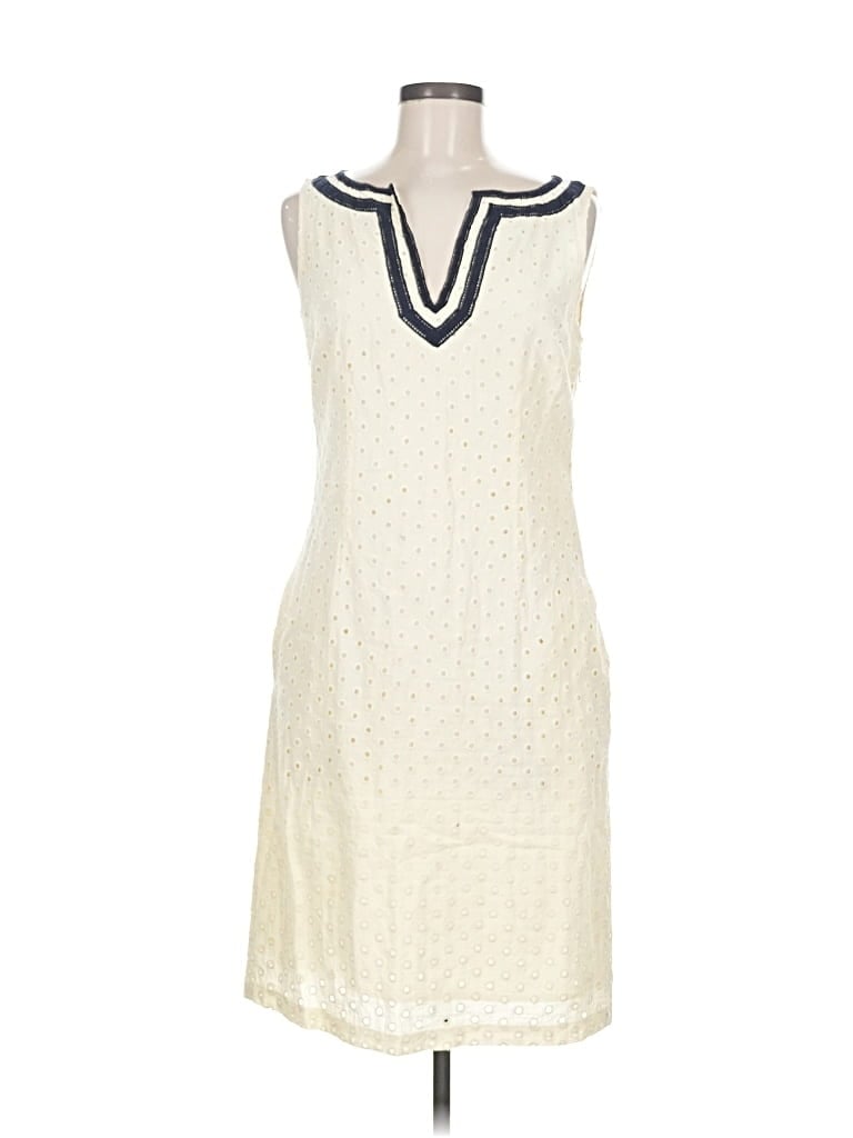 Pre-owned Tory Burch Casual Dress In White