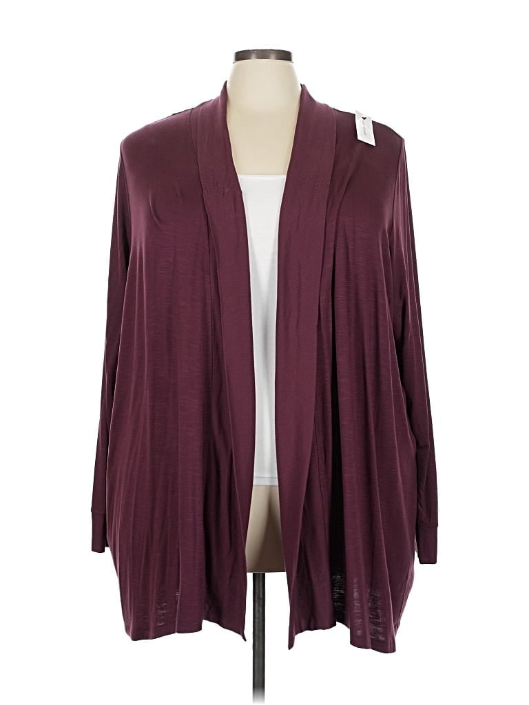 Lane Bryant Cardigan Sweater In Burgundy