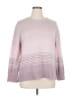 Ella Moss Stripes Pink Pullover Sweater Size XL - photo 1