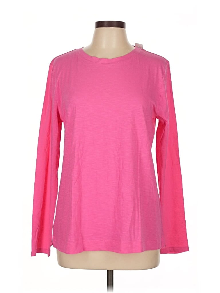 Ann Taylor Loft Long Sleeve T-shirt In Pink