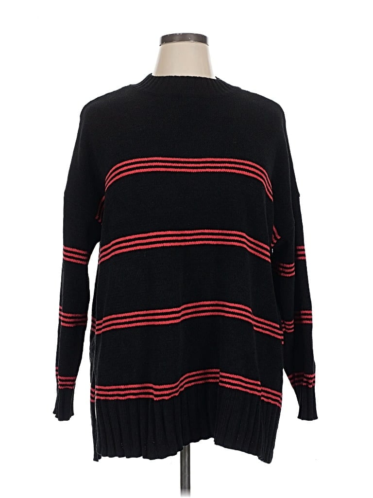 Pre-owned Sanctuary Pullover Sweater In Black