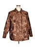 Added Dimension for Catherines 100% Polyester Animal Print Brown Coat Size 2X - photo 1