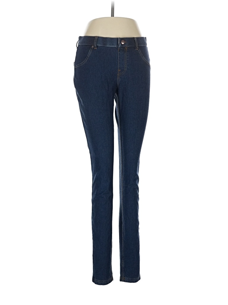 Pre-owned Hue Jeggings In Blue