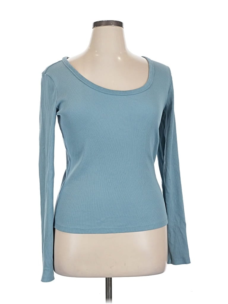 Pre-owned Universal Thread Long Sleeve T-shirt In Blue