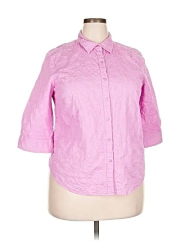Charter Club 3/4 Sleeve Button-Down Shirt (view 1)