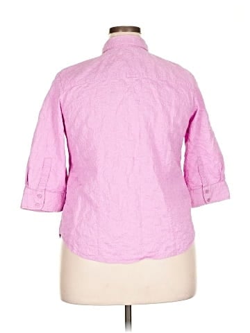 Charter Club 3/4 Sleeve Button-Down Shirt (view 2)