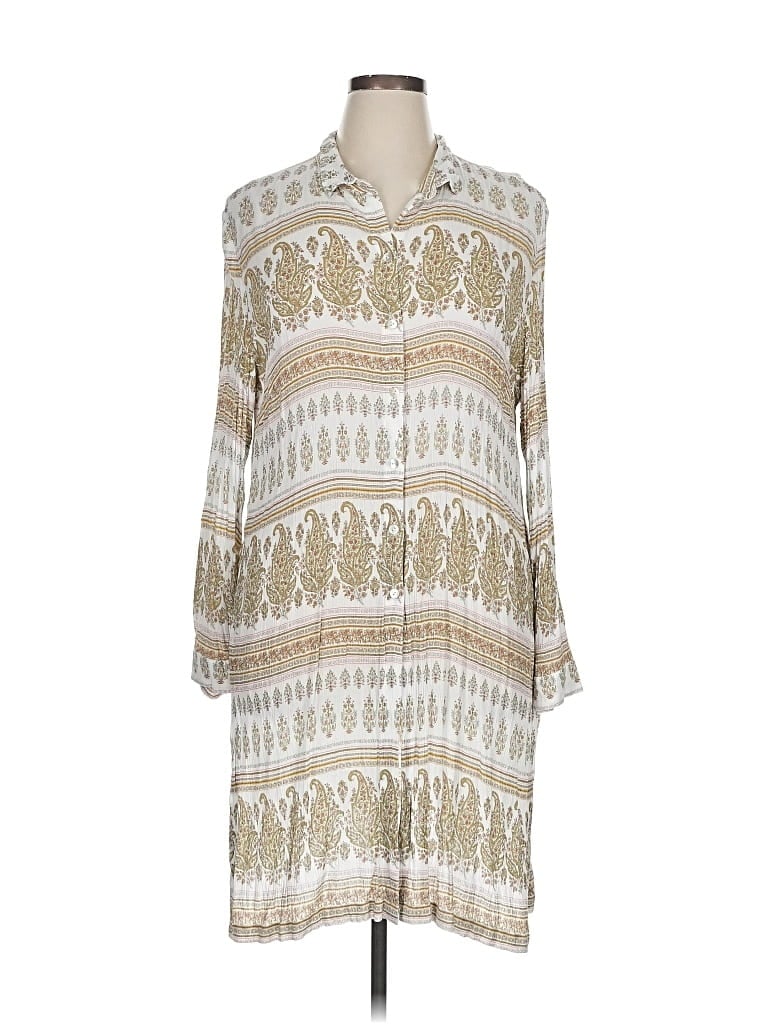 Pre-owned Jjill Kimono In White